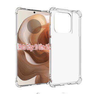 For Moto Edge 50 Ultra Airbag Phone Case Pro Transparent Anti-drop Cover TPU Protective Cover