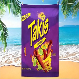 Cross-border generation hair temu hiyin tiktok explosion beach towel microfiber adult swimming towel absorbent towel