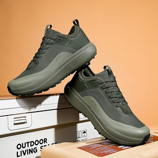high quality Cross-border Explosive Mountaineering Shoes Men's Lightweight Outdoor Water-repellent Walking Shoes Trendy Casual Sports Men's Shoes