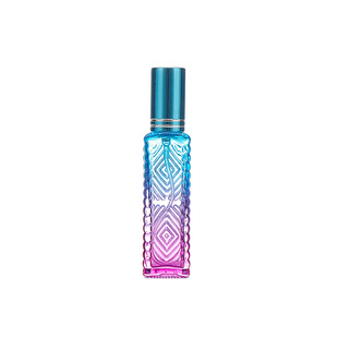 Цветной флакон духов 10ml градиент цвет цвет парфюмерный спрей бутылка пресс тонкий спрей эфирное масло парфюмерная стеклянная бутылка