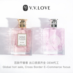 Amazon Explosions Cross-border Foreign Trade Perfume 100ML Flat for Women Fragrant Fruit Fragrant Women's Perfume perfumes