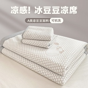 Summer Ice Peas Summer Mat Thin Mattress Bed Cover Ice Silk Bed Sheet Single Piece Bed Mattress Mattress Student Dormitory Single Person