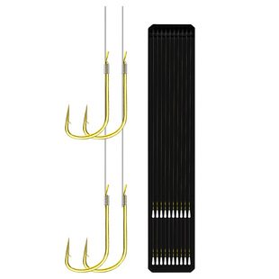 Hon Hai thread double hook finished hook handmade double hook tied gold sleeve isini Yidou fishing thread Hook fishing