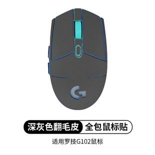 For Logitech G304 Anti-slip Sticker G102 Mouse Sticker GPRO Anti-sweat Sticker Fur Sweat-absorbent Palm Sticker Color Change