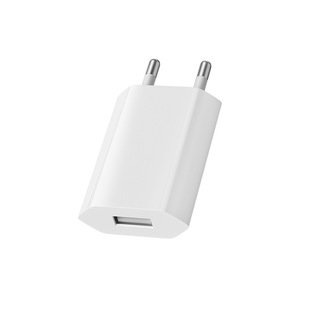 Four-generation European standard 5V1A charger European standard mobile phone USB charging head LED lamp electronic digital adapter charger