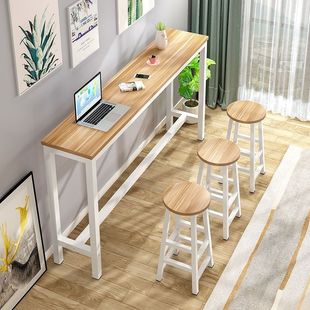 Simple Bar Table snack bar table and chair combination home porch balcony table writing table high bar wall table
