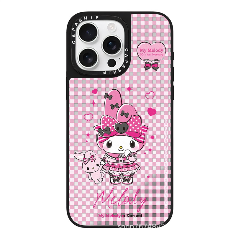 C-brand compatible Apple 15, iPhone 14 Plus, 16, 17 magnetic My Melody Kuromi TIF phone case 12