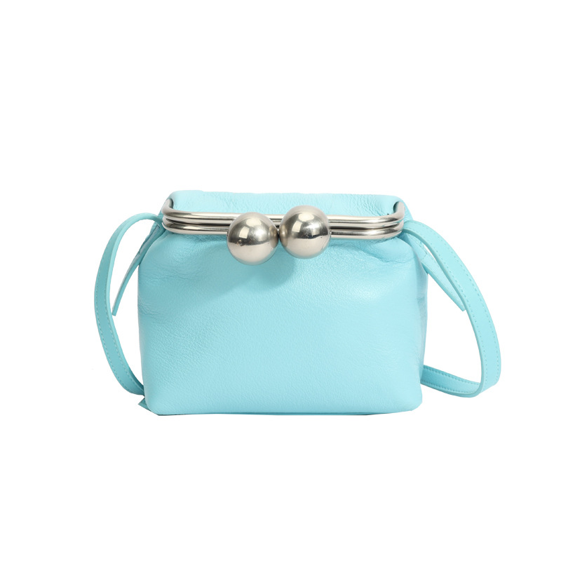 Top-grain cowhide wallet, niche egg-shaped bag, small and compact genuine leather shoulder bag, crossbody bag, tote bag, popular style, dropshipping available.
