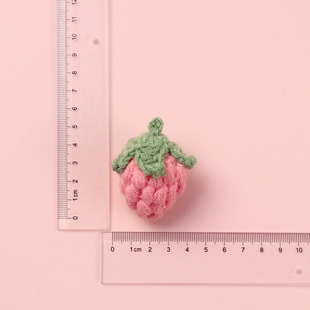 Kwai Pendant Persimmon Peanut Apple Strawberry Peach Pear Keychain Wool Sunflower Knitted Pendant