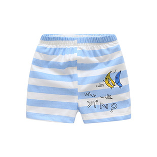 Summer Boys' Crotch Shorts Children's Outer Wear Pure Cotton Baby Pants Thin Two-use Open Crotch Casual Shorts
