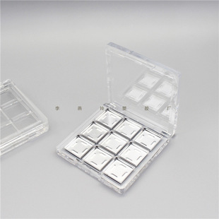 [Spot] transparent nine-color eye shadow box Square nine-square eye shadow empty plate lipstick blush sample color test box