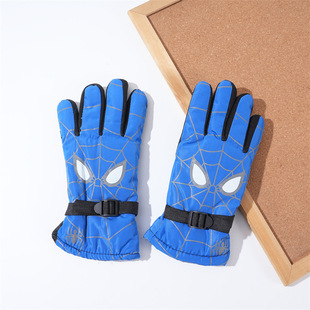 Winter children's ski gloves boys and girls warm gloves fleece-lined Waterproof Winter Children's riding gloves