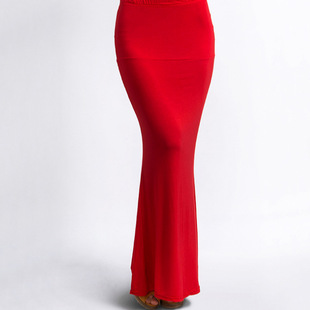 2022 New European and American Style Large Size Women's Candy-colored Hip Skirt Fishtail Skirt for Women