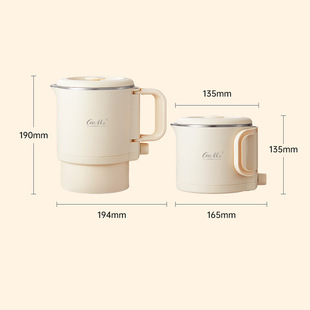 Folding kettle portable travel business trip electric kettle household multi-functional health pot instant noodle pot dormitory