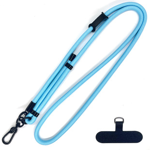 8MM thick rope mobile phone case lanyard gasket retractable adjustable crossbody mobile phone rope outdoor anti-lost neck rope