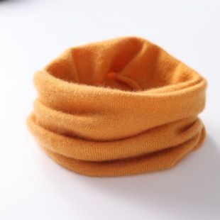 Focus on Cashmere Children's Scarf Women's Winter Neck Protection Cold-proof Warm Warm Baby Baby Boy's Small Scarf Pullover Neck Set