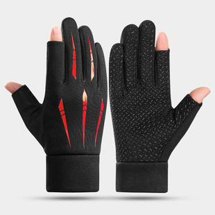 Velvet Warm Gloves Winter Gloves Men and Women Velvet Touch Screen Cycling Driving Outdoor Sports Cycling Gloves