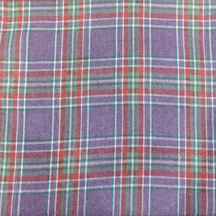 21 Count Polyester-Cotton Brushed Plaid Shirt Dress Children's Clothing Tablecloth Yarn-Dyed Fabric Spot High Quality and Low Price