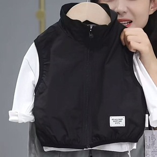 Children's Casual Three-proof Vest Baby's Spring and Autumn Children's Labeling Children's Wear New Sleeveless Top Vest Fashion Vest