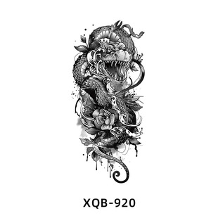 25 new small full arm tattoo stickers waterproof wolf animal flower arm tattoo men and women simulation half arm temporary tattoo stickers