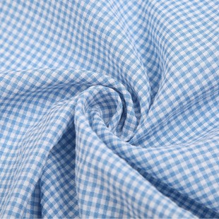 in stock Yarn-dyed Fabric Polyester Cotton Plain Plaid Bubble Plaid Fabric Fabric Ethnic Style Clothes Plaid Skirt Shirt Fabric