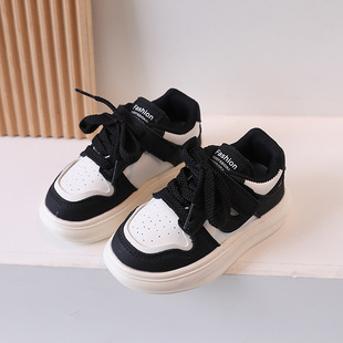 Autumn 2023 New Children's Casual Sneakers Boys Breathable Sneakers Girls Korean-style Velcro Student Shoes