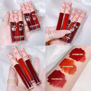Wholesale makeup lip glaze matte velvet lip glaze daily plain lipstick light and not easy to touch cup matte lip mud