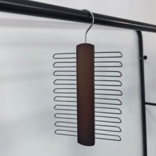 Clothing Store Tie Scarf Rack Belt Underwear Special Rack Non-Slip Seamless Clothes Hook 24 Hooks Solid Wood Clothes Hanger Wholesale