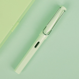 Macaron color student children's positive posture pen 0.38 0.5mm bright straight tip writing practice ink bag ink dual-use