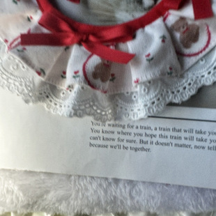 Floral Bow Pet Lace Slippery Towel Plaid Dog Jewelry Cat Bib Fa Cow Scarf