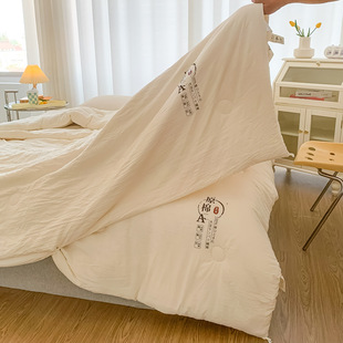 Class A mother-to-child raw cotton mother-to-child soybean quilt thickened in summer and 30% soybean fiber quilt wholesale for winter