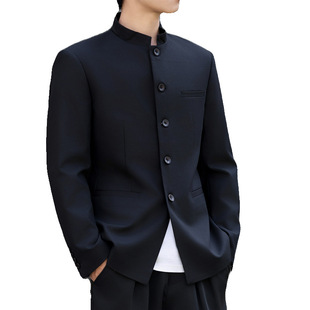 Feeling Duffy Handsome New Chinese-style Tunic Jacket Men's Spring and Autumn Casual Guofeng Collar Suit Jacket suit