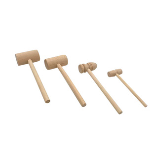 Factory wholesale solid wood small wooden hammer smash golden eggs auction wooden hammer office knock back massage wooden hammer