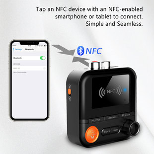 Новый BR05SE Bluetooth 5.2 адаптер аудио приемник 5 видов EQ звуковой режим старомодный усилитель стерео NF