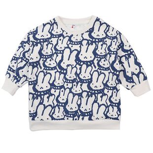 Girls' Spring Clothes Sweatshirt Skirt Children's Mid-length T-shirt 3 Children's Long-sleeved Spring Clothes Baby's Stylist Loose Top