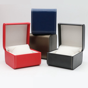 Wholesale Watch Box Pu Leather Watch Box Single Watch Jewelry Bracelet Gift Packaging Storage Box Can Be Printed Logo