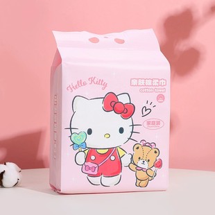 Безвредное для кожи очищающее полотенце Sanrio 600 г большой емкости Подвесная семейная одежда для извлечения уродливой рыбы хлопковое мягкое полотенце для лица