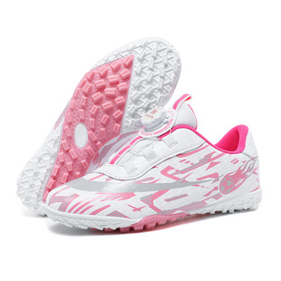 Cross-border children's 2024 new rotating buckle football shoes broken nails long nails broken nails grass students competition sneaker