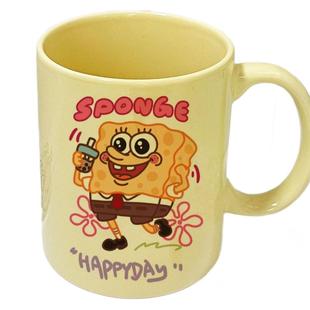 New Spongebob Cross-border Cartoon Ceramic Drinking Cup High Color Value Mug Office Desktop Coffee Cup