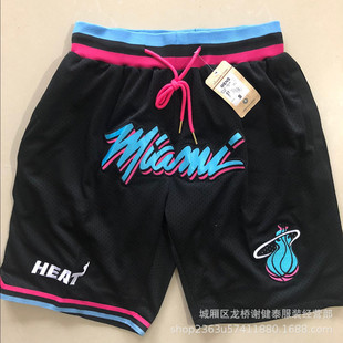 in stock wholesale dense embroidered Lakers Celtics Knicks Heat 76ers Raptors Nuggets Warriors Pocket Pants