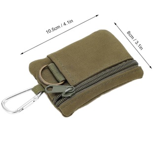Wholesale Waterproof Coin Pocket Hiking Waist Bag Purse Mini Portable Key Card Cover with Outdoor Carabiner