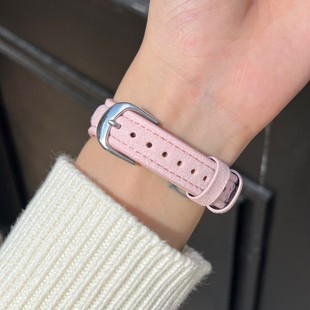 Цветные флисовые линии собачий кожаный ремешок подходит для Apple Watch iwatch10 поколения 987654Ultra/SE