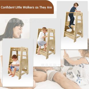 Montessori Learning Tower foldable baby hand washing foot stool children's washstand foot stepping solid wood factory in stock wholesale