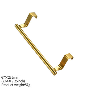 Multi-Purpose Stainless Steel Wall-Mounted Kitchen Accessories Single Pole Towel Rack Single Pole Towel Rack