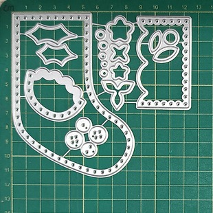 6985 Christmas socks metal carbon steel knife die DIY cutting knife die cross-border supply October 2024