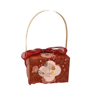 Ziqi wedding candy box wholesale engagement portable candy box wedding ins style candy bag hand gift empty box
