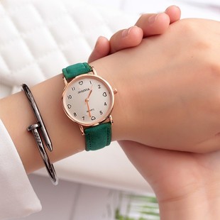 K-Style Simple Trendy Ins Elegant Fashion Watch for Female Middle School Students Retro Literary Small Fresh Niche Quartz Watch