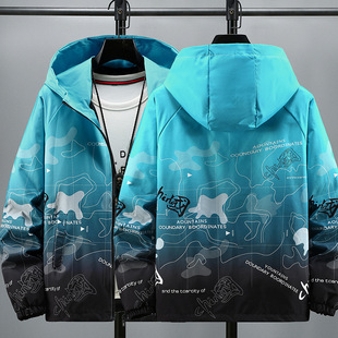 Boys Thin Jacket 2025 Spring and Autumn New Men's Spring Coat Autumn All-match Trendy Casual Men's Top