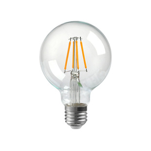 Wholesale supply G80G95G125 retro filament lamp Edison light source brown decorative glass round bulb