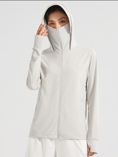 A Jiaoyuan Yarn Ice Silk Sunscreen Clothing Women's Summer Anti-ultraviolet Breathable Sunscreen Clothing Lightweight UPF50 Skin Clothing for Men